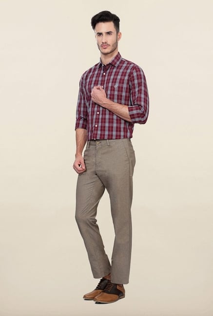 Allen Solly Grey Casual Trouser Allen Solly Grey Casual Trouser