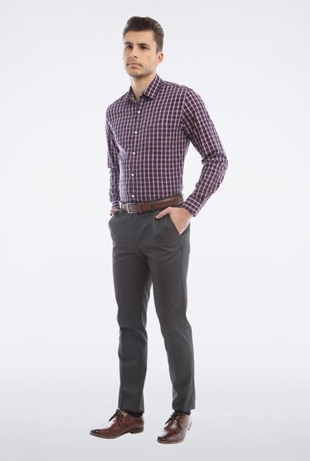 Peter England Navy Checks Casual Shirt Peter England Navy Checks Casual Shirt