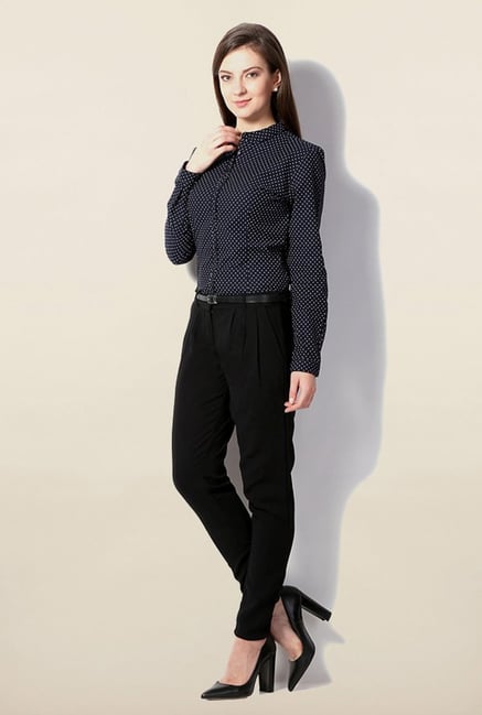 Van Heusen Navy Printed Shirt Van Heusen Navy Printed Shirt