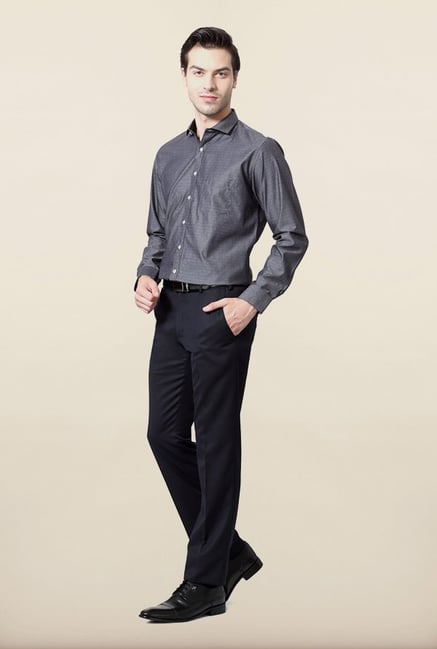 Van Heusen Grey Printed Casual Shirt Van Heusen Grey Printed Casual Shirt