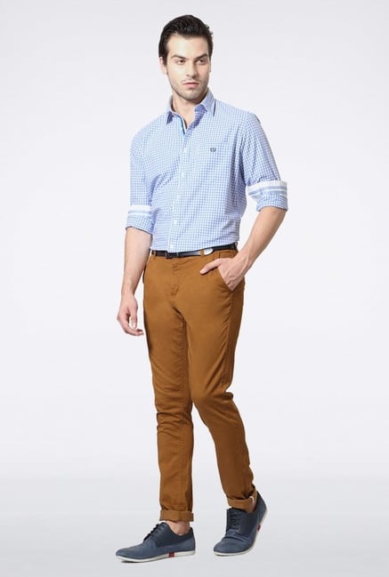 Van Heusen Blue Checks Casual Shirt Van Heusen Blue Checks Casual Shirt