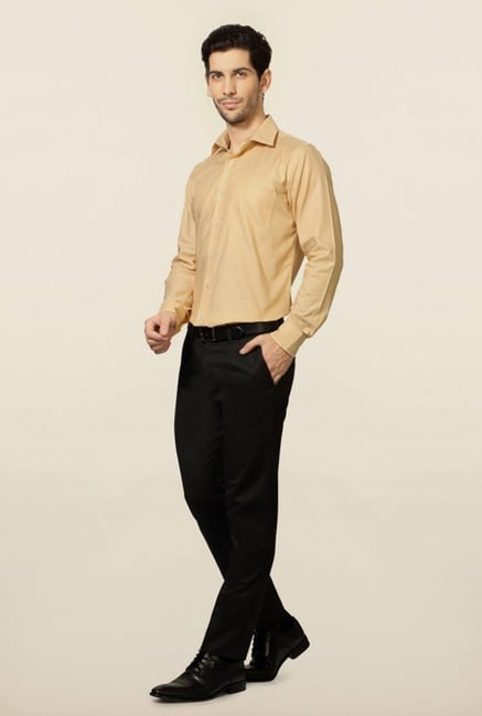 Van Heusen Yellow Solid Shirt Van Heusen Yellow Solid Shirt