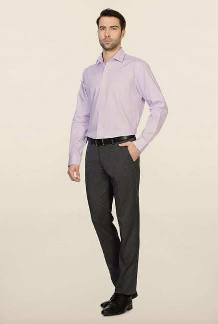 Van Heusen Lilac Checks Cotton Shirt Van Heusen Lilac Checks Cotton Shirt
