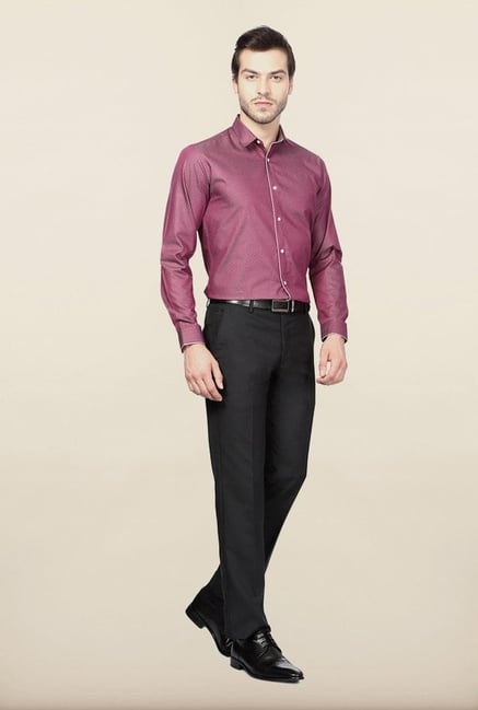 Van Heusen Purple Printed Casual Shirt Van Heusen Purple Printed Casual Shirt