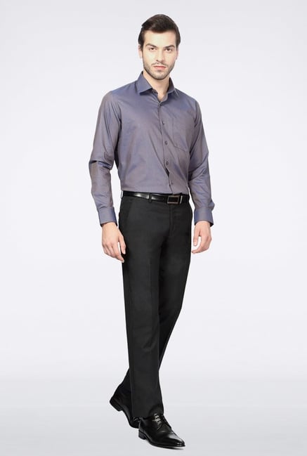Van Heusen Purple Solid Casual Shirt Van Heusen Purple Solid Casual Shirt