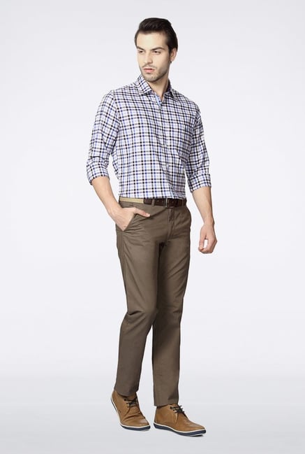 Van Heusen Blue Checks Casual Shirt Van Heusen Blue Checks Casual Shirt