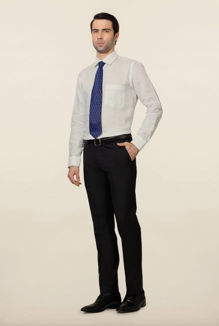 Van Heusen White Printed Shirt Van Heusen White Printed Shirt