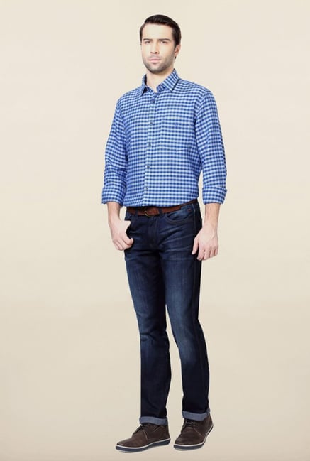 Van Heusen Blue Checks Shirt Van Heusen Blue Checks Shirt