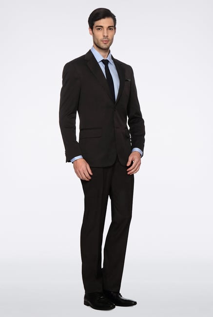 Peter England Brown Single Breasted Blazer Peter England Brown Single Breasted Blazer