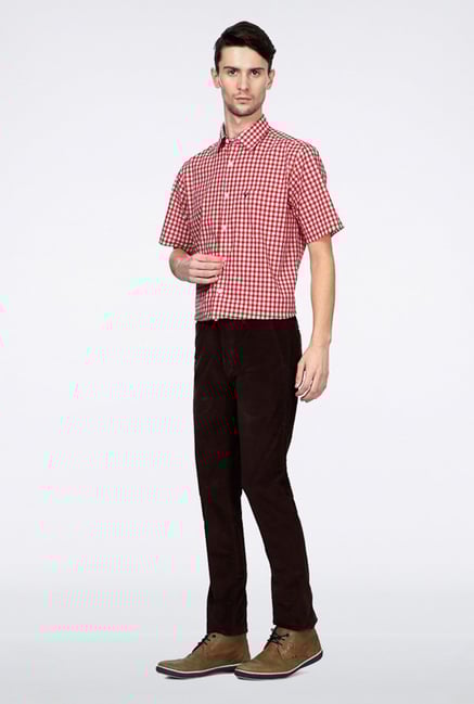 Allen Solly Brown Casual Trouser Allen Solly Brown Casual Trouser
