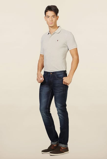 Van Heusen Blue Comfort Fit Cotton Jeans Van Heusen Blue Comfort Fit Cotton Jeans