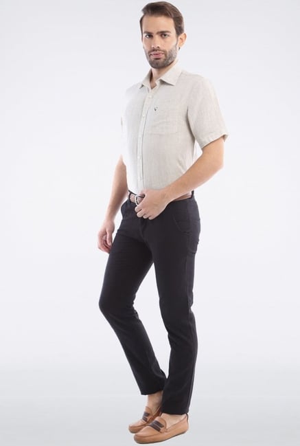 Allen Solly Beige Solid Casual Shirt Allen Solly Beige Solid Casual Shirt