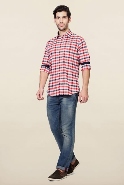 Van Heusen Red Checks Shirt Van Heusen Red Checks Shirt
