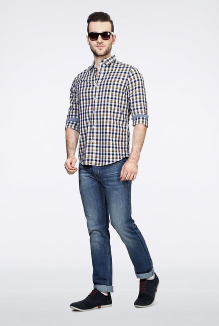 Allen Solly Multicolor Checks Casual Shirt Allen Solly Multicolor Checks Casual Shirt