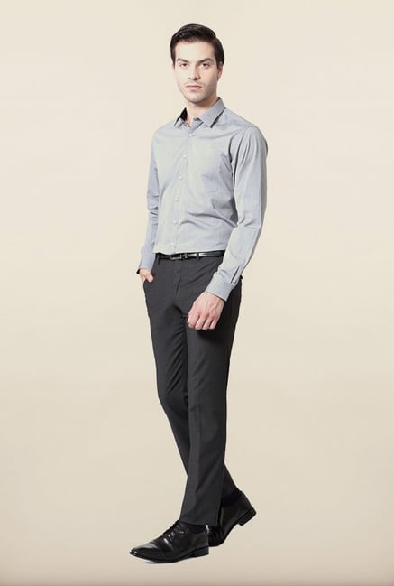 Van Heusen Grey Printed Casual Shirt Van Heusen Grey Printed Casual Shirt