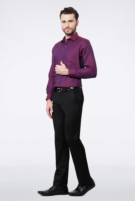 Van Heusen Purple Printed Casual Shirt Van Heusen Purple Printed Casual Shirt