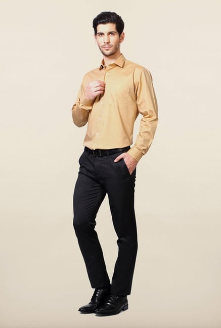 Van Heusen Brown Solid Shirt Van Heusen Brown Solid Shirt