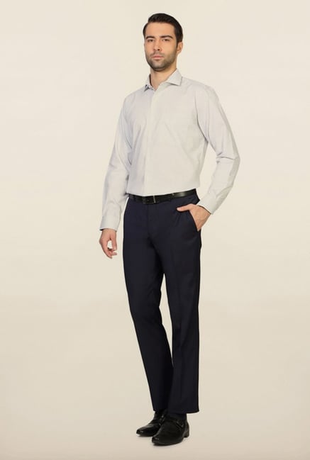 Van Heusen White Printed Cotton Shirt Van Heusen White Printed Cotton Shirt