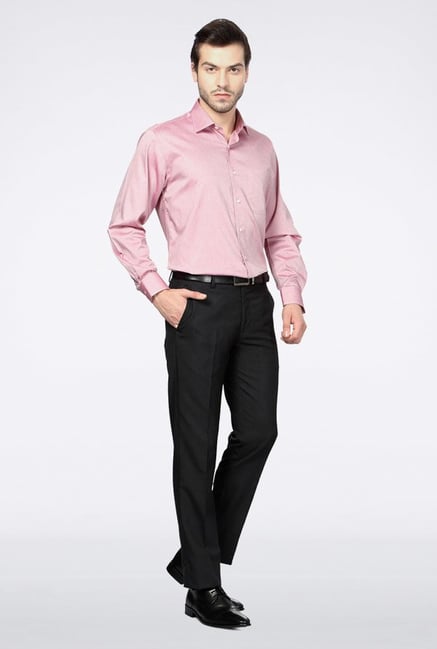 Van Heusen Pink Solid Casual Shirt Van Heusen Pink Solid Casual Shirt