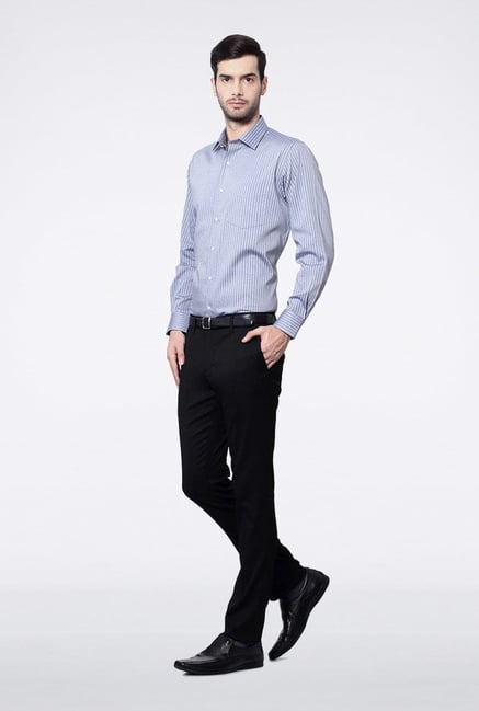 Van Heusen Blue Striped Casual Shirt Van Heusen Blue Striped Casual Shirt