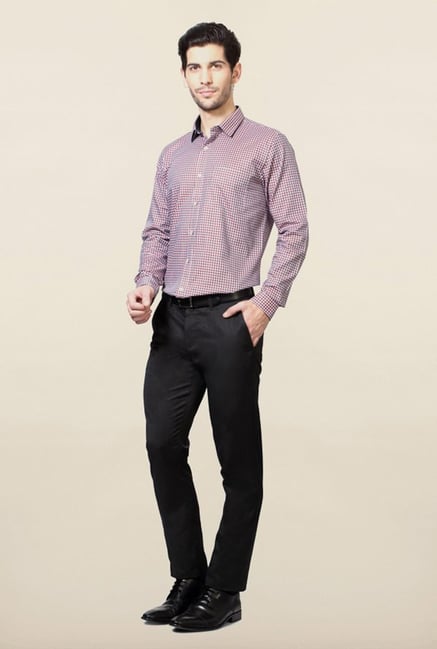 Van Heusen Pink Checks Slim Fit Shirt Van Heusen Pink Checks Slim Fit Shirt