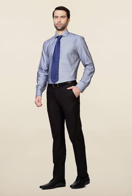 Van Heusen Black Flat Front Trouser Van Heusen Black Flat Front Trouser