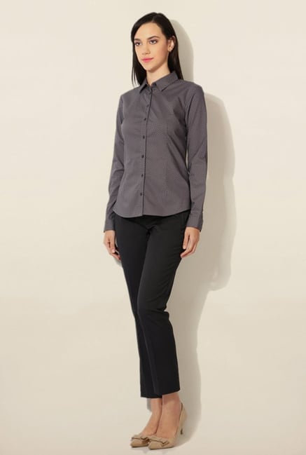 Van Heusen Grey Printed Shirt Van Heusen Grey Printed Shirt