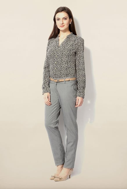 Van Heusen Grey Slim Fit Trouser Van Heusen Grey Slim Fit Trouser