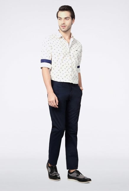 Van Heusen Navy Casual Trousers Van Heusen Navy Casual Trousers
