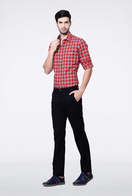 Van Heusen Black Casual Trousers Van Heusen Black Casual Trousers