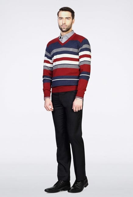 Van Heusen Multicolor Striped Sweater Van Heusen Multicolor Striped Sweater