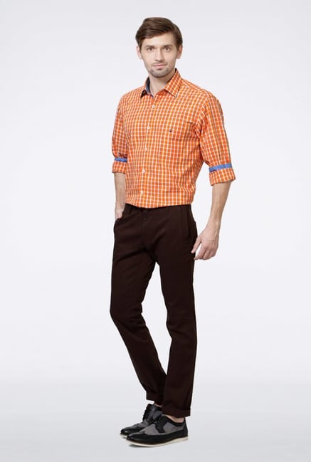 University Of Oxford Brown Casual Trousers University Of Oxford Brown Casual Trousers