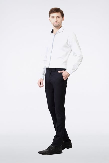 Van Heusen Navy Casual Trousers Van Heusen Navy Casual Trousers