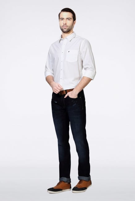 People White Solid Casual Shirt People White Solid Casual Shirt