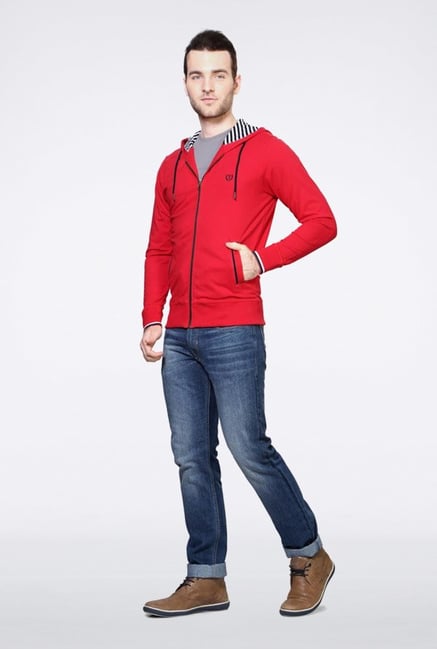 Van Heusen Pink Solid Hoodie Van Heusen Pink Solid Hoodie