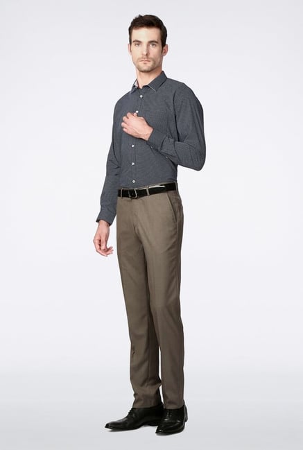 Van Heusen Navy Printed Casual Shirt Van Heusen Navy Printed Casual Shirt