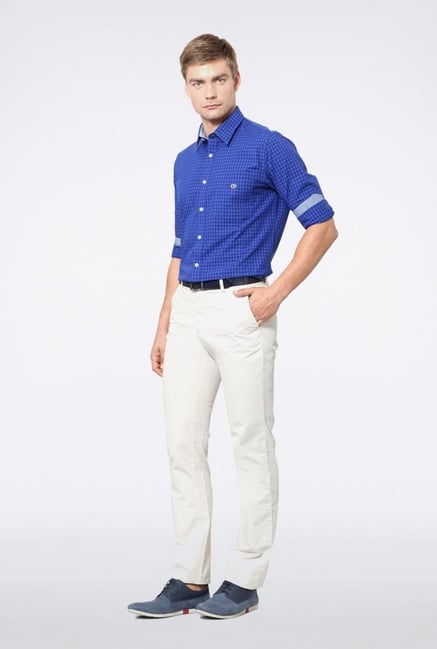 Van Heusen Blue Checks Casual Shirt Van Heusen Blue Checks Casual Shirt