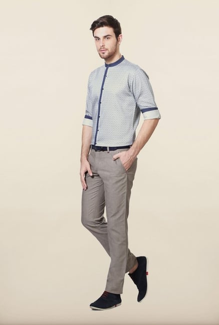 Van Heusen Navy Printed Casual Shirt Van Heusen Navy Printed Casual Shirt