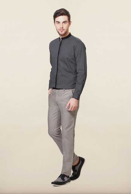 Van Heusen Black Printed Casual Shirt Van Heusen Black Printed Casual Shirt