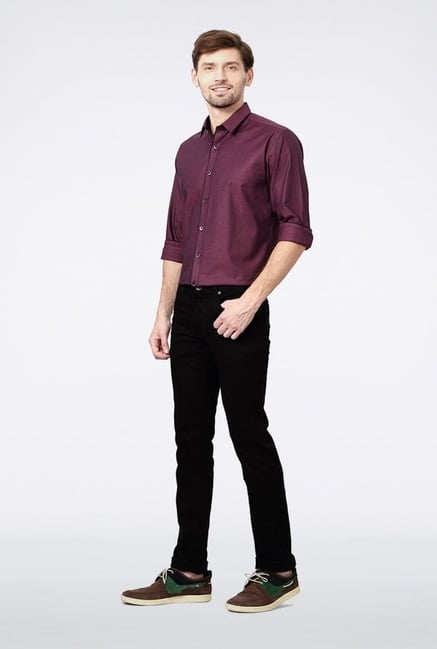 Van Heusen Purple Printed Casual Shirt Van Heusen Purple Printed Casual Shirt