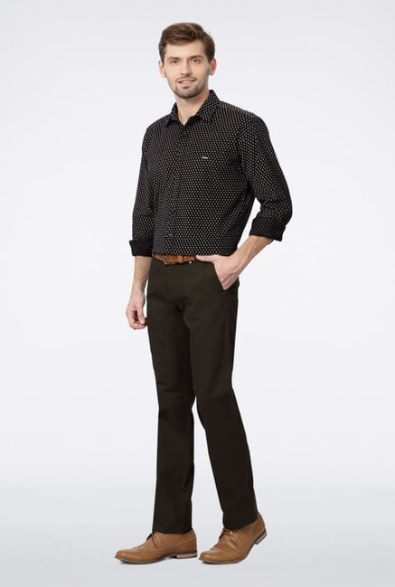 Van Heusen Black Printed Casual Shirt Van Heusen Black Printed Casual Shirt