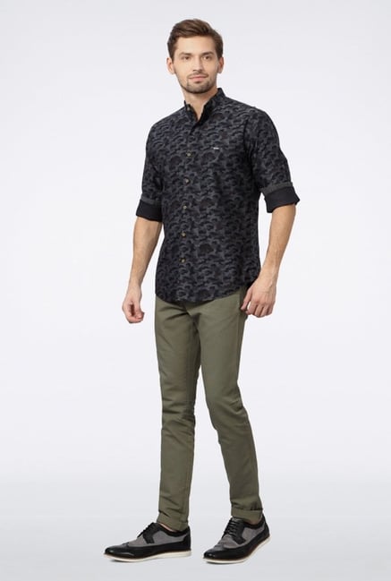 Van Heusen Grey Printed Casual Shirt Van Heusen Grey Printed Casual Shirt