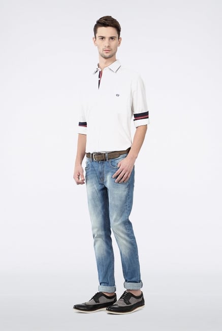 Van Heusen White Solid Casual Shirt Van Heusen White Solid Casual Shirt