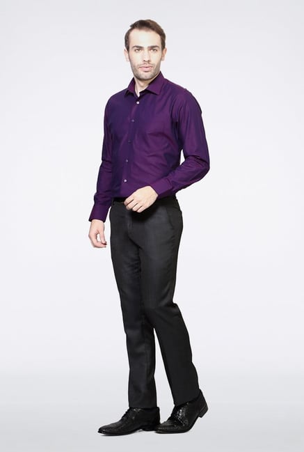 Van Heusen Purple Printed Casual Shirt Van Heusen Purple Printed Casual Shirt