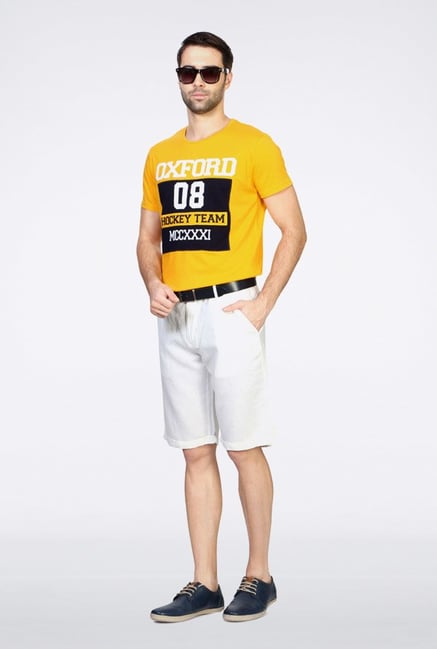 University Of Oxford Yellow Crew T Shirt University Of Oxford Yellow Crew T Shirt