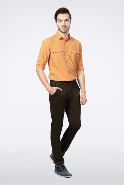 Van Heusen Brown Casual Trousers Van Heusen Brown Casual Trousers