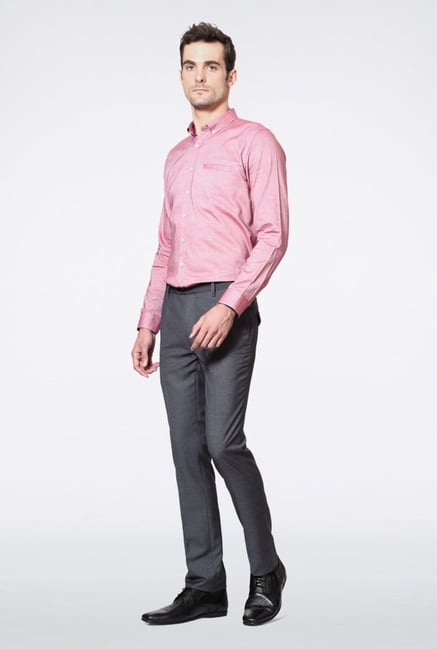 Van Heusen Grey Casual Trousers Van Heusen Grey Casual Trousers