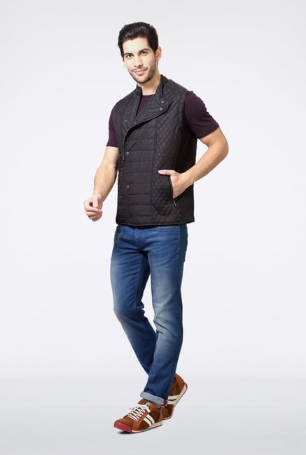 Van Heusen Black Solid Jacket Van Heusen Black Solid Jacket