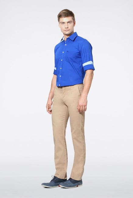 Van Heusen Beige Casual Trousers Van Heusen Beige Casual Trousers