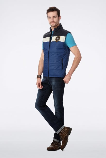 University Of Oxford Blue Solid Jacket University Of Oxford Blue Solid Jacket